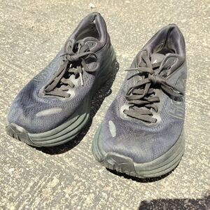 Black Hoka Bondi 8 Size 9 Used Missing Soul Inserts